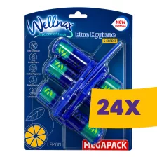   Wellnax Blue Water WC illatosító Lemon 3x50g (Karton - 24 csomag)