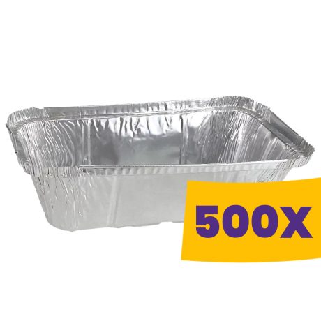 Alu tálka szögletes 720ml (Karton - 500 db)
