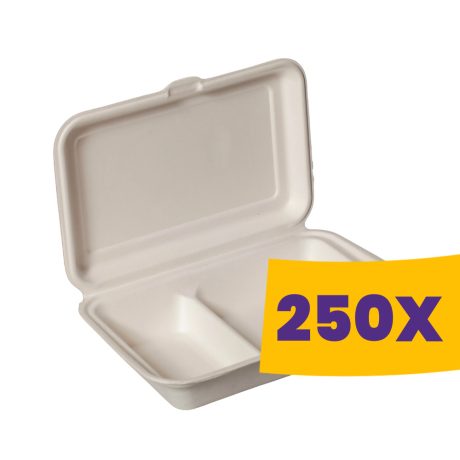 Cukornád elviteles doboz HP3/2 fehér - osztott (Karton - 250 db)
