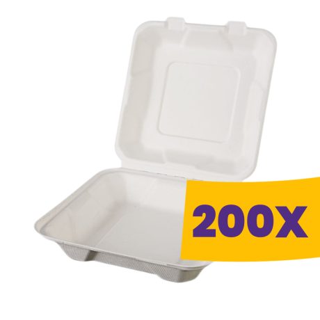 Cukornád elviteles doboz HP4 fehér - osztatlan (Karton - 200 db)
