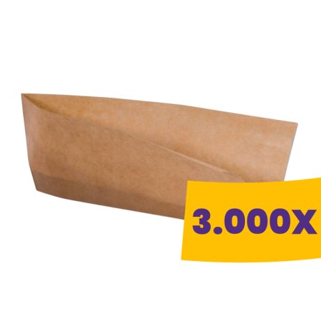 Hot-Dog papírtasak kraft - 21x9cm (Karton - 3000 db)