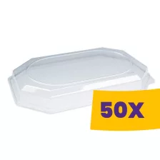   Hidegkonyhai tálca tető - 10 személyes RPET 55cm (Karton - 50 db)