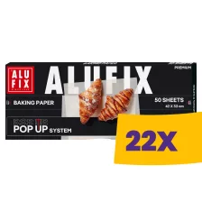   Alufix Pop-Up sütőpapír 33x42cm 50 ív (Karton - 22 csomag)