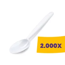   Kanál műanyag újrahasználható fehér - PS (Karton - 2000 db)