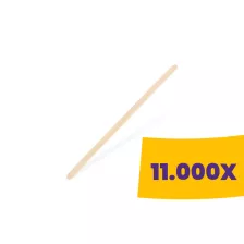 Keverőpálca fa 11cm (Karton - 11.000 db)