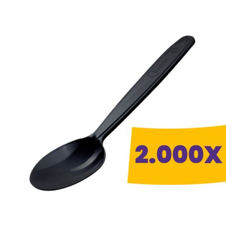 Kanál újrahasználható fekete - PS (Karton - 2000 db)