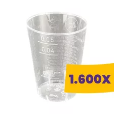 Műanyag rövides pohár - PET 2/4/5cl (Karton - 1600 db)