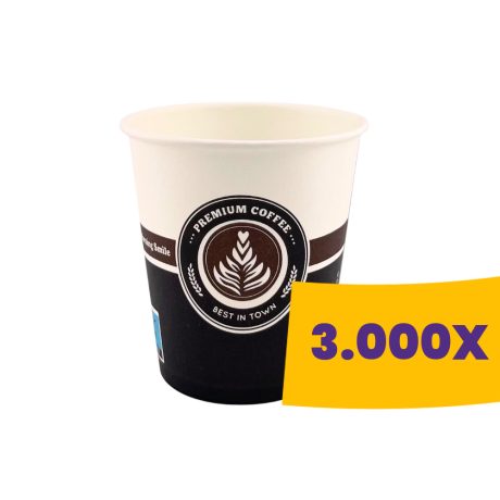 Papírpohár mintás - 70mm 180ml (Karton - 3000 db)