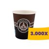 Papírpohár mintás - 70mm 180ml (Karton - 3000 db)