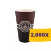 Papírpohár mintás - 80mm 360ml (Karton - 2000 db)