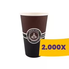 Papírpohár mintás - 80mm 360ml (Karton - 2000 db)