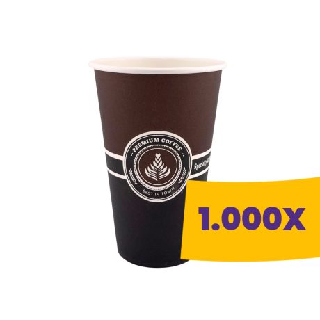 Papírpohár mintás - 80mm 360ml (Karton - 1000 db)