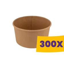   Papír salátás tál natúr - 165mm 1000ml (Karton - 300 db)