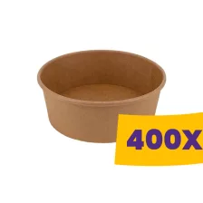 Papír salátás tál natúr - 150mm 750ml (Karton - 400 db)