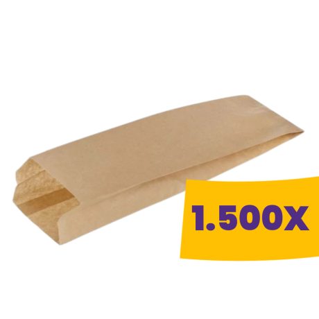 Papírtasak bagettes barna - 11x46cm (Karton - 1500 db)