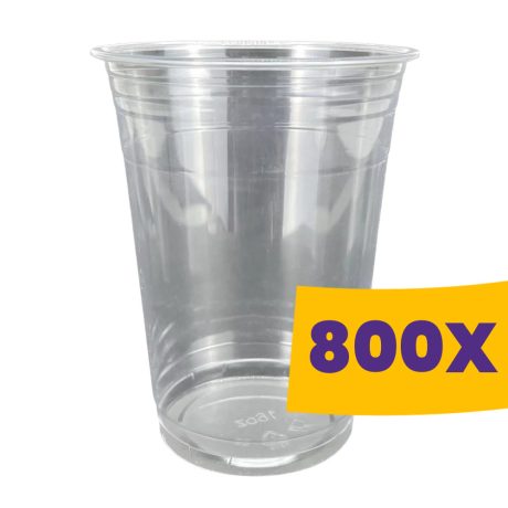 Shaker pohár átlátszó - PET 400ml (Karton - 800 db)