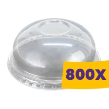   Shaker pohár tető - Gömb, lyuk nélkül PET 95mm (Karton - 800 db)