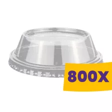   Shaker pohár tető - Kúpos, lyuk nélkül PET 95mm (Karton - 800 db)