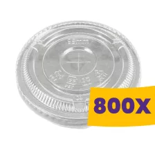   Shaker pohár tető - Lapos, lyukkal PET 95mm (Karton - 800 db)