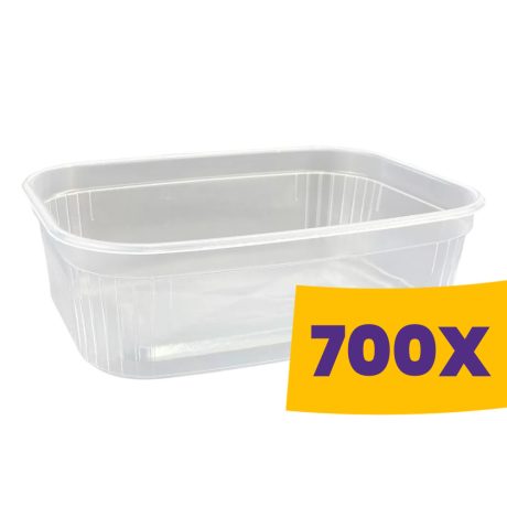 Svéd tál Coveris átlátszó - PP 500ml (Karton - 700 db)