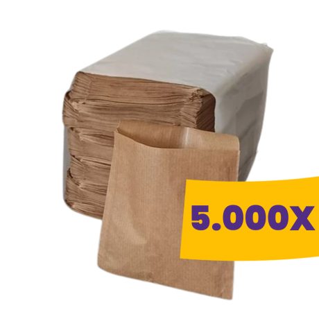 Sültkrumplis papírtasak kraft - 10,5x10cm (Karton - 5000 db)