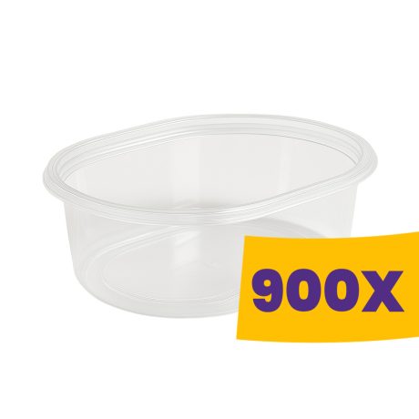 Svéd tál Ovális - PP 375ml (Karton - 900 db)
