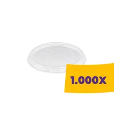   Szószos kerek tál tető - 50-125ml-es tálhoz PP (Karton - 1000 db)