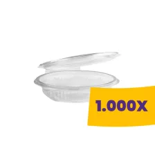   Szószos ovális tál egybefedeles - PET 80ml (Karton - 1000 db)
