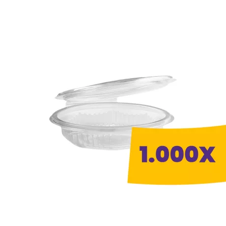 Szószos ovális tál egybefedeles - PET 80ml (Karton - 1000 db)