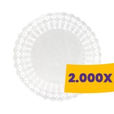 Tortacsipke kerek fehér 32cm (Karton - 2000 db)