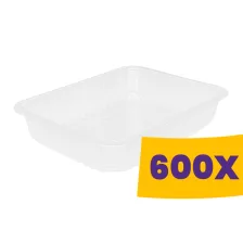 Varia tál átlátszó - PP 500ml (Karton - 600 db)