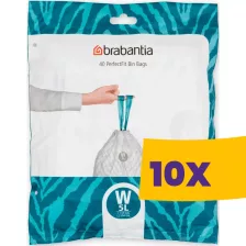   Brabantia PerfectFit szemeteszsák W méret - 5L, 40db/csg (Karton - 10 csomag)