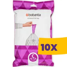   Brabantia PerfectFit szemeteszsák C méret - 10-12L, 40db/csg (Karton - 10 csomag)