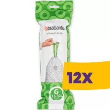   Brabantia PerfectFit szemeteszsák G méret - 23-30L, 20db/tek (Karton - 12 tekercs)