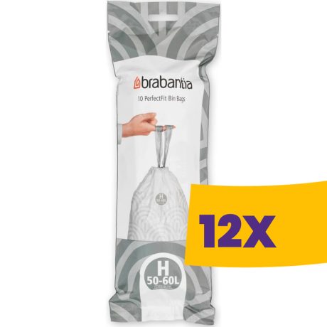 Brabantia PerfectFit szemeteszsák H méret - 50-60L, 10db/tek (Karton - 12 tekercs)