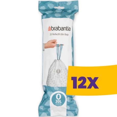 Brabantia PerfectFit szemeteszsák O méret - 30L, 20db/tek (Karton - 12 tekercs)