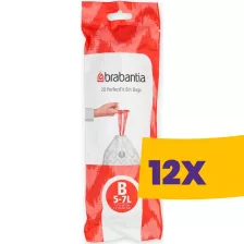   Brabantia PerfectFit szemeteszsák B méret - 5-7L, 20db/tek (Karton - 12 tekercs)
