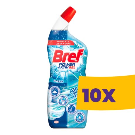 Bref Power Aktiv WC tisztító gél Fresh Ocean 700ml (Karton - 10 db)