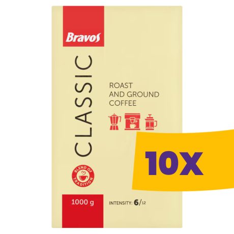 Bravos Classic őrölt kávé 1000g (Karton - 10 db)