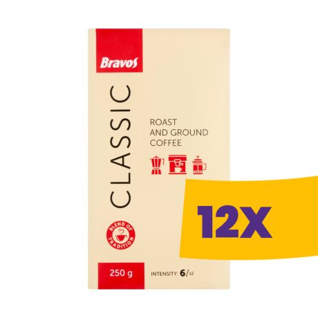 Bravos Classic őrölt kávé 250g (Karton - 12 db)