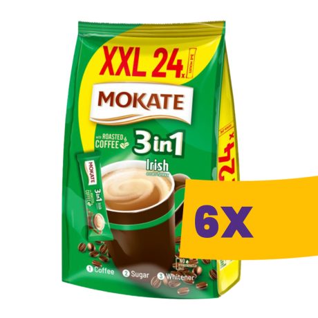 Mokate XXL 3in1 instant kávé Irish 20+4x17g (Karton - 6 csomag)