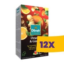   Dilmah Narancs és Gyömbér fekete tea 20 filter (Karton - 12 csomag)