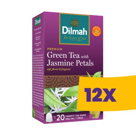 Dilmah Green Tea with Jasmine Petals 20 filter (Karton - 12 csomag)