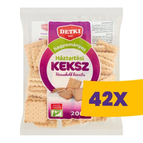 Detki háztartási keksz 200g (Karton - 42 csomag)