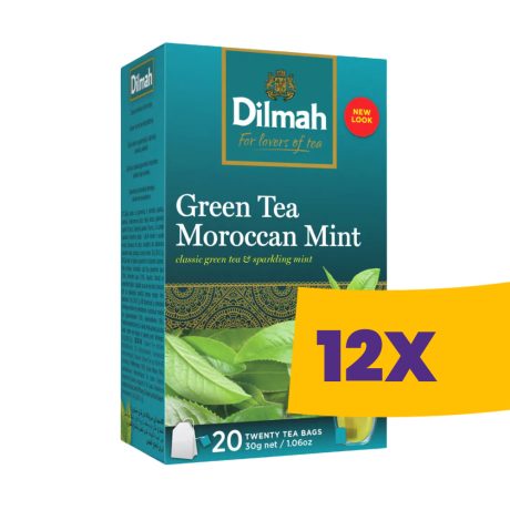 Dilmah Green Tea Marokkói menta 20 filter (Karton - 12 csomag)