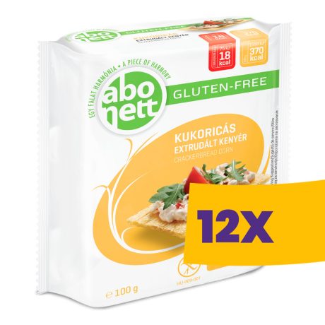 Abonett extrudált gluténmentes kenyér Kukorica 100g (Karton - 12 db)