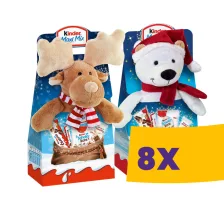   Kinder Maxi Mix karácsonyi ajándékcsomag plüss játékkal 133g (Karton - 8 db)