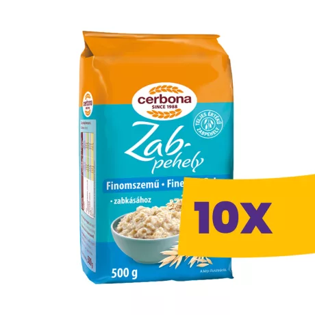 Cerbona Finomszemű zabpehely 500g (Karton - 10 db)