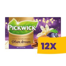   Pickwick Fruit Fusion Szilva-fahéj gyümölcstea 20 filter (Karton - 12 csomag)