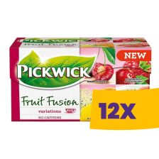   Pickwick Fruit Fusion gyümölcstea variációk Piros 20 filter (Karton - 12 csomag)